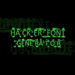 Hacker Font - Glitch Generator icon