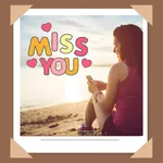 Miss You Photo Frame icon