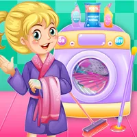 العاب بنات غسيل وتنظيف ملابس icon