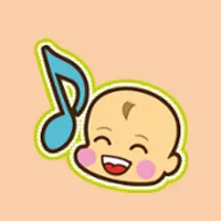 Baby stop crying and sleep icon