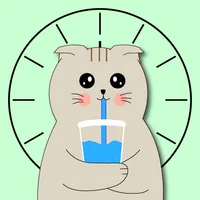 Reminder drink water on time icon