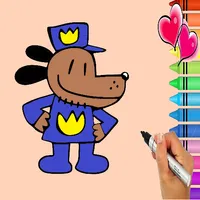 Dog Man Coloring Book icon