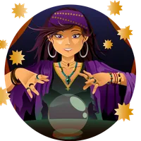 Fortune teller psychic guide icon