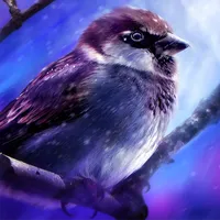 Falling birds icon