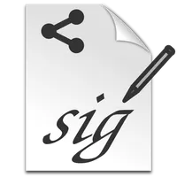 Signature Share icon