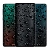 Black Water Droplets Wallpaper icon