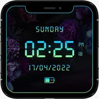 Clock Live Wallpaper with led icon