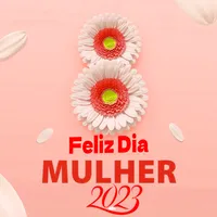 feliz dia da mulher icon