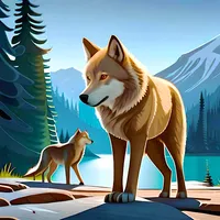 Wolf Life Wild Animals Game 3D icon