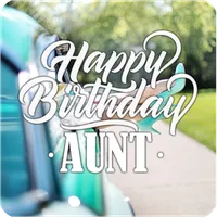 BEST AUNTIE OF WORLD BIRTHDAY icon