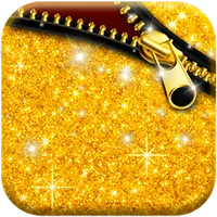 Gold Luxury Zipper Lock Screen icon