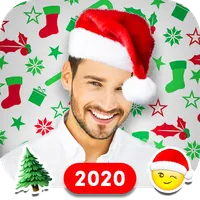 Christmas Santa Hat Face Maker icon