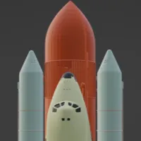Space Rocket and Land icon