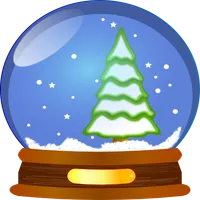 Christmas Stickers Doodle Text icon