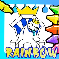 rainbow friends coloring game icon