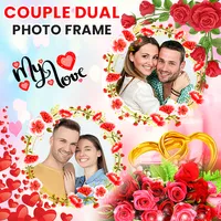 Couple Dual Photo Frame icon