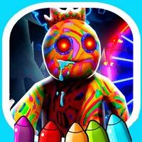 Red rainbow Friend Coloring 3 icon
