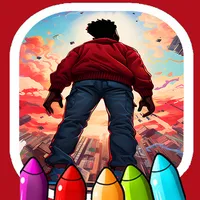 Miles Morales games Coloring icon