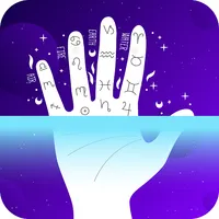 Palm reading life analysis icon