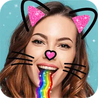 Snap photo face camera filter icon