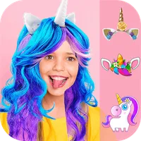 Unicorn photo editor camera icon