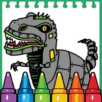 Dino Robot Book Coloring Book icon