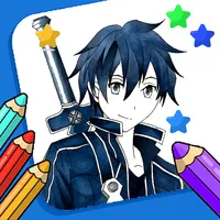 SWORD ART coloring  book icon