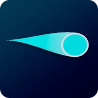Lonely blue ball icon