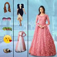 Women Fashion Dress Photo Suit icon