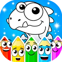 Coloring dinosaurs icon