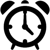 Tricky clock icon