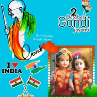 Gandhi Jayanti Photo Frame icon