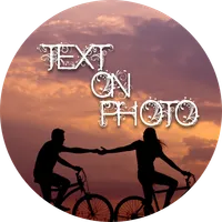 Text on Photo icon