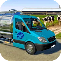 Milk Van Cow Milk Delivery Sim icon