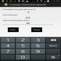 Cuttings Generated bbls per hr icon