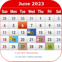 South Korean Calendar 2023 icon