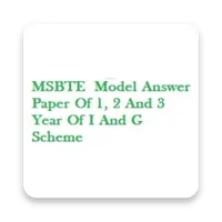 MSBTE Model Answer Paper Diplo icon