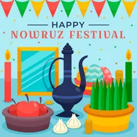 Happy Nowruz Greetings Card icon