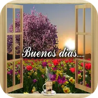 Buenos días saludos icon