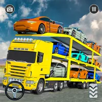 Crazy Car Transporter Truck 3D icon