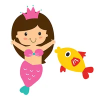 Mermaid Sealife Keyboard Stick icon