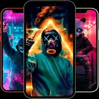 Dark Neon Mask Wallpapers icon