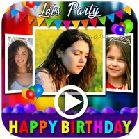 Birthday Video Maker with Song icon