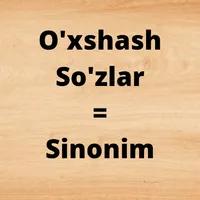 Sinonim so'z o'yin icon