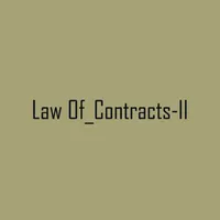 Law of contracts -II icon
