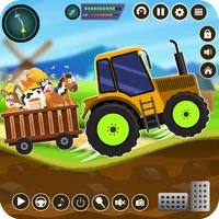 Kids Farm Tractors on Hills icon