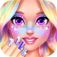 Rainbow Unicorn Nail Beauty Ar icon