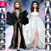 Model Stylist Makeup Dress up icon