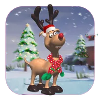 Temple Deer Snowy Run icon