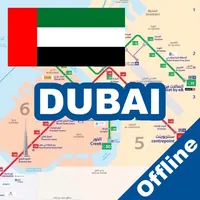 DUBAI METRO TRAM BUS GUIDE MAP icon
